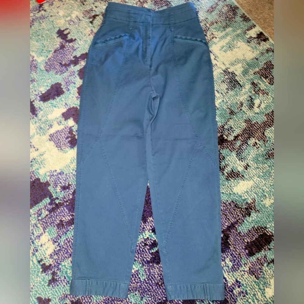 Blue cargo utility pants by Anthropologie